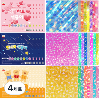 영아트 다모아 색종이 3종세트C, 3종, 480개