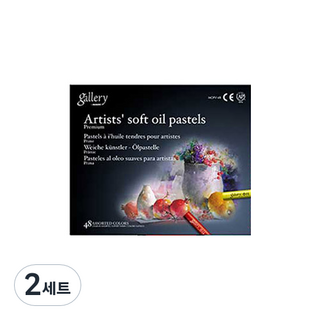 문교 소프트 오일 파스텔 지함 MOPV-48, 48색, 2세트