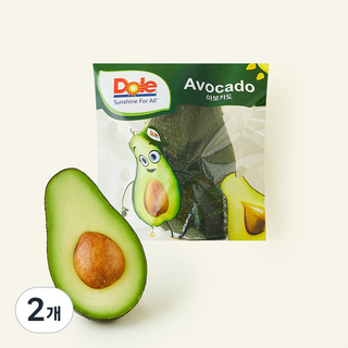 Dole 칠레산 아보카도, 2개, 200g
