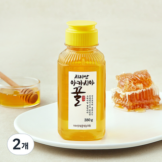 지리산 아카시아꿀, 380g, 2개