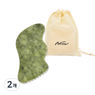 納金刮痧S型玉石按摩刮痧NJ039, 綠色, 2個