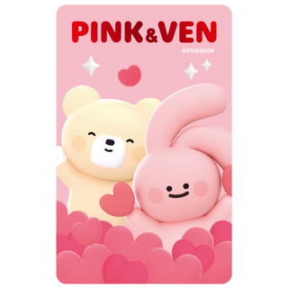 EASYCARD 悠遊卡 PINK & VEN 悠遊卡, 1個, 粉色 + 黃色