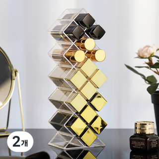 코멧 립스틱 정리함 16구, 투명색, 2개