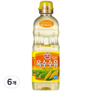 OTTOGI 不倒翁 玉米油, 500ml, 6個