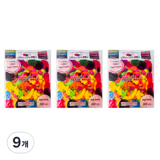PARTYSHOW 嘉年華螢光水球 500入, 混合顏色, 9個