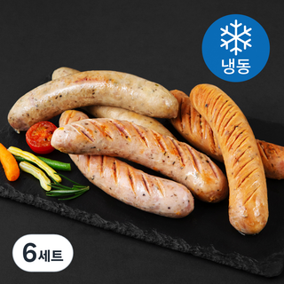 쿡생 모듬소시지 불고기맛 + 치즈맛 + 청양매운맛 세트 390g (냉동), 6세트