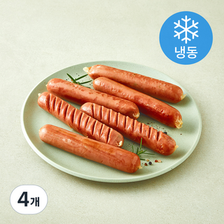 식자재왕 다되는 청양고추맛 소시지 10개입 (냉동), 1kg, 4개