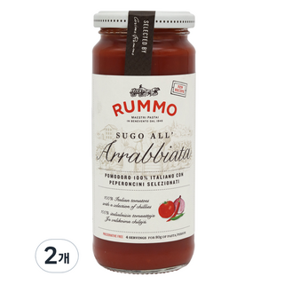 RUMMO 路莫 Sugo all'Arrabbiata 香辣番茄義大利麵醬, 340g, 2個