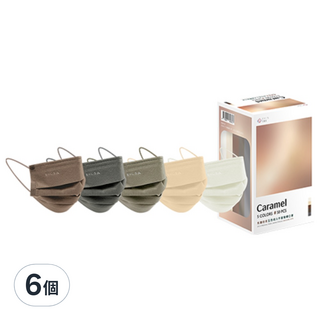 EYL'S 艾爾絲 平面醫用口罩, 焦糖奶茶, 50片, 6個