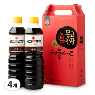 Monggo Soy Sauce 濃醬油禮盒組 3號, 900ml, 4個