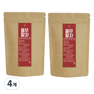韓國產薏仁紅豆茶三角茶包, 1g, 10包, 4袋