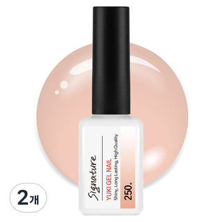 YUKI Signature美甲凝膠, No.250 Breeze Pig, 2瓶, 7g