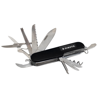 DIBOTE 迪伯特 戶外多功能12合1瑞士刀 黑色, 1個