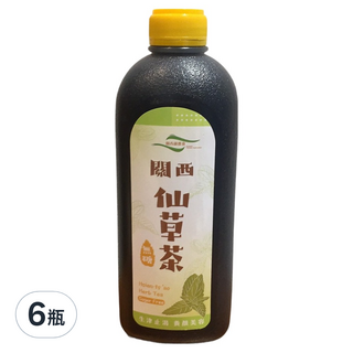 關西鎮農會 仙草茶 無糖, 960ml, 6瓶