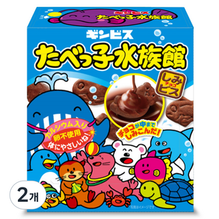 타벳코 수족관 비스킷 초코맛, 50g, 2개