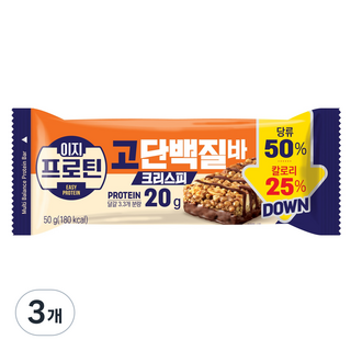 LOTTE 樂天 Easy Protein高蛋白酥脆棒, 3條, 50g