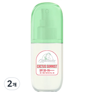mamashu 仙人掌防曬噴霧 SPF50+ PA++++, 2個, 60ml