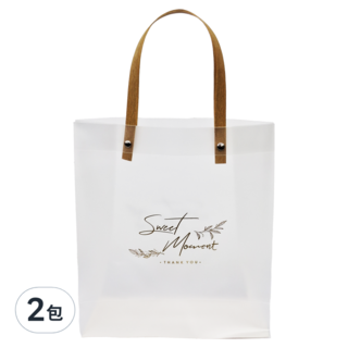 PP磨砂袋 1.6kg 10個, 透明色 + 棕色, 2包