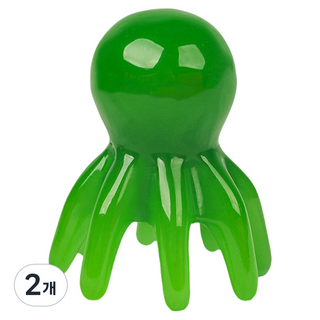 Selvia 章魚造型頭皮身體指壓按摩刮痧板, 綠色, 2個