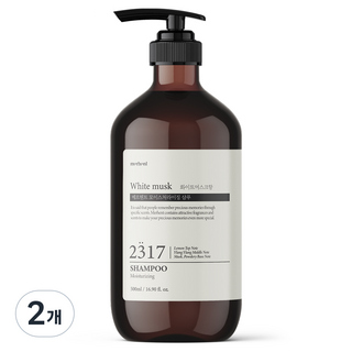 Merhent 保濕大容量洗髮精 白麝香, 2個, 500ml