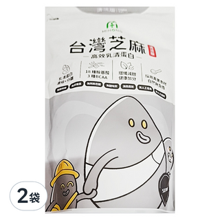 mihong®高效乳清蛋白-台灣芝麻(清淡版), 500g, 2袋