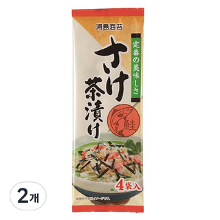 浦島海苔 經典茶泡飯 鮭魚口味 鮭魚茶泡飯 4入, 20g, 2個