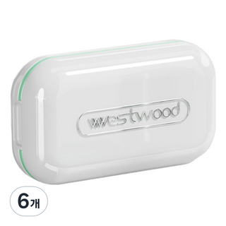 westwood pill box Nesting Home 2合1藥盒切藥器 綠色 松綠色 白色, 6個