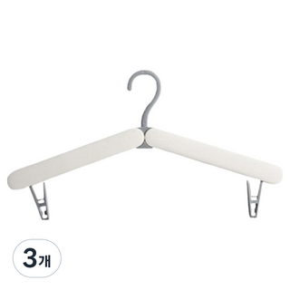 The Flow Commerce Modeplus 輕巧折疊多功能曬衣架, 白色, 3個