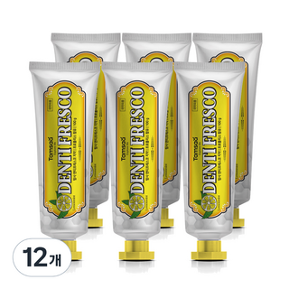 Tamsaa New Dentifresco清新護理牙膏 檸檬薄荷香, 100g, 12條