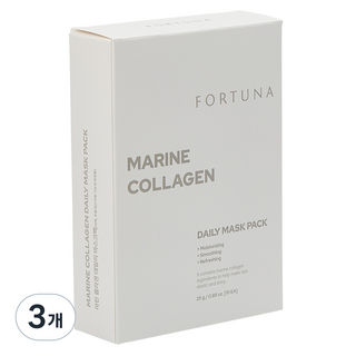 FORTUNA 海洋膠原蛋白每日面膜, 3個, 10入