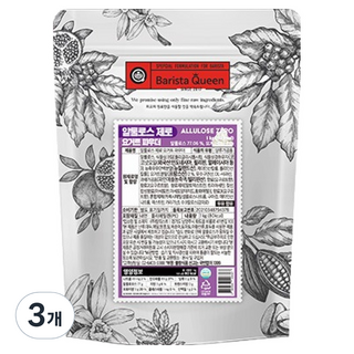 BARISTA QUEEN 零阿洛酮糖優格粉, 1個, 1kg, 3個