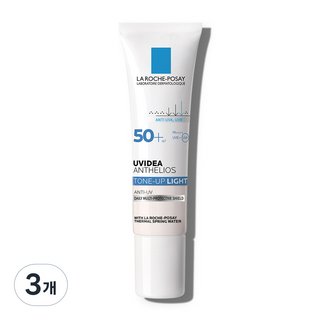 라로슈포제 유비데아 안뗄리오스 톤업 라이트 크림 SPF50+ PA++++, 30ml, 3개