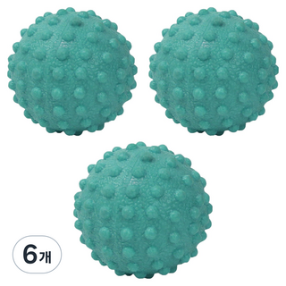 深層舒緩指壓足底按摩球, 6個, 綠色單球