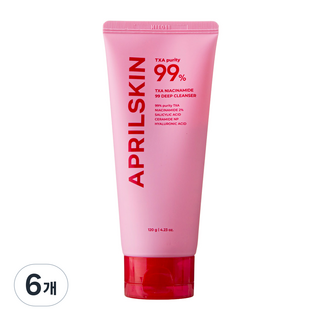 에이프릴스킨 TXA 나이아신아마이드 토닝샷 99 딥클렌저, 6개, 120g