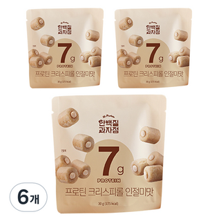 proteinbakery 蛋白捲心餅 黃豆粉年糕風味, 6包, 30g