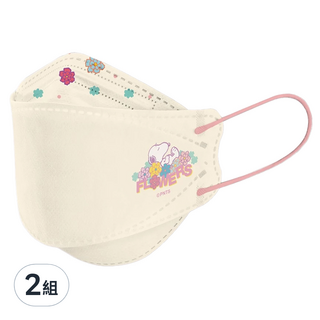 KOgi 宏瑋 Snoopy史努比3D立體雙鋼印口罩 KF94 20.8 x 8cm 5盒, 花朵史努比, 10片, 2組