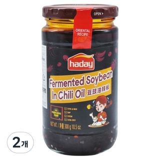 Haday 海天 豆豉油辣椒醬, 2個, 300g