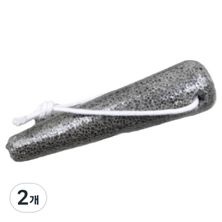 Kelbon 去硬皮足部護理去角質器 灰色附繩, 2個, 1入, 100g