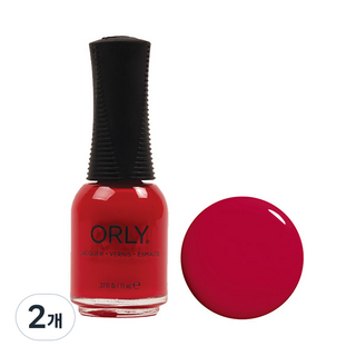 ORLY 指甲油, 20023 HAUTE RED, 11ml, 2個