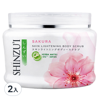 SHINZU'I 峇里島SAKURA去角質霜, 200g, 2入