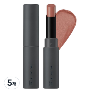 케이트 스팀 매트 누드 립, EX-3 문 에스프레소, 16g, 5개