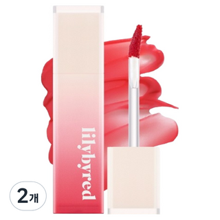 lilybyred Sweet Liar牛奶唇釉, 2個, 11 櫻桃蘋果凍糕, 4g