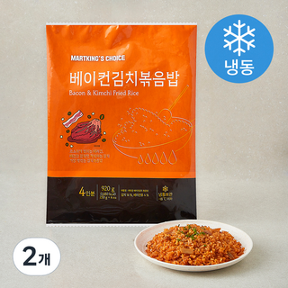 마트킹초이스 베이컨김치볶음밥 4인분 (냉동), 920g, 2개