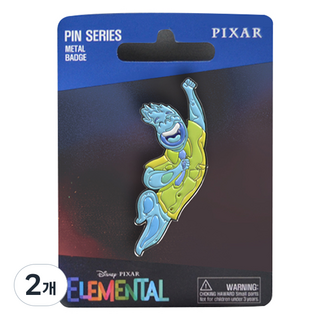 Iknowk 迪士尼 桌面裝飾 元素方城市 單面徽章 水弟 2, 2個, 1入