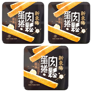 新東陽 精緻肉鬆蛋捲禮盒, 堅持手工製造, 嚴選肉鬆, 口感紮實, 306g, 3盒