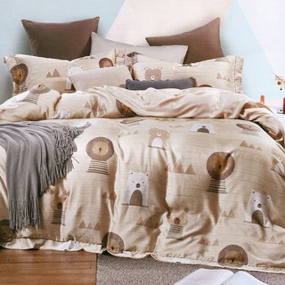 LoveCity 寢城之戀 50支100%萊賽爾天絲床包枕套2件組 台灣製 床包 + 枕套