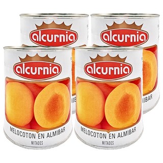 alcurnia 西班牙水蜜桃, 新鮮採收, 即開即食, 840g, 4罐
