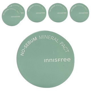 INNISFREE 台灣公司貨 無油無慮礦物控油蜜粉餅 8.5g, 78511, 6個