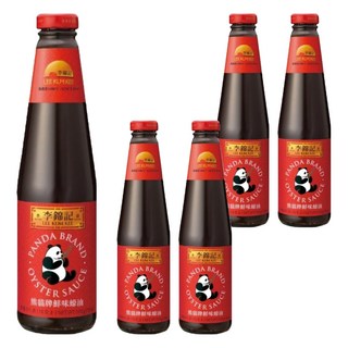 李錦記 熊貓牌鮮味蠔油, 傳統熬煮蠔香, 自然純正配方, 多用途調味, 510g, 5瓶