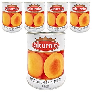 alcurnia 西班牙水蜜桃, 新鮮採收, 即開即食, 840g, 5罐
